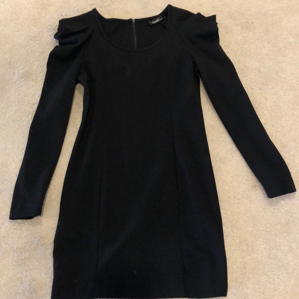 Kensie black long sleeve dress, 4